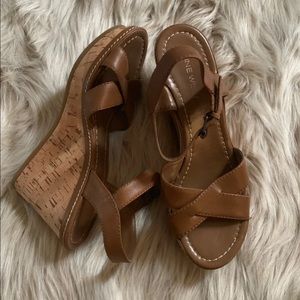 Nine West Leather Wedges